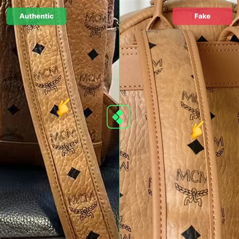 how to spot fake mcm bag|genuine mcm bag vs real.